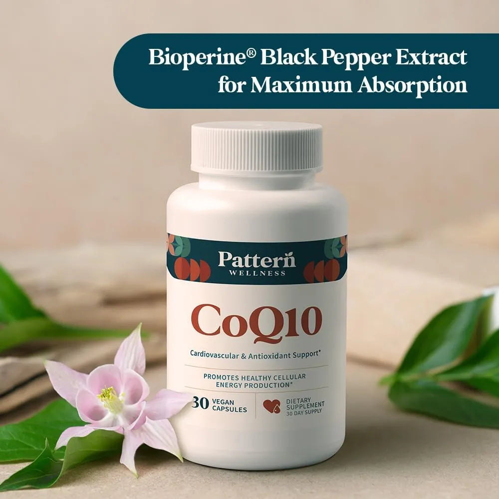 Coq10 200mg Ubiquinona Con Bioperine Soporte Cardiovascular Y Energía