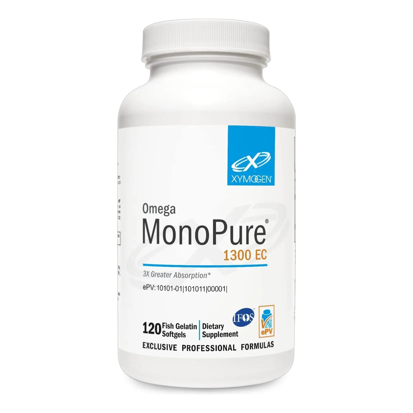 Xymogen Omega Monopure 1300 Ec Aceite Pescado Alta Absorcion Dha Epa 120 Capsulas