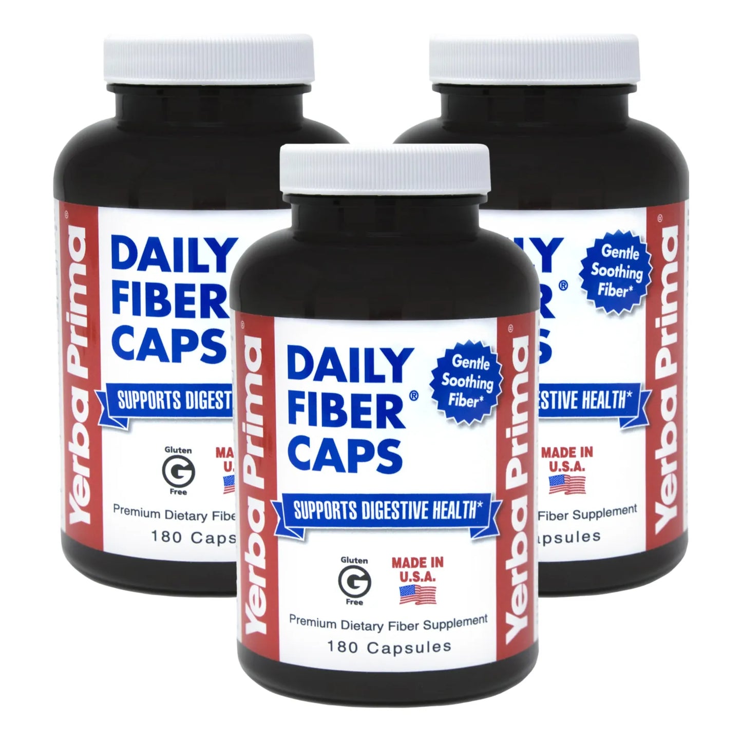 Capsulas Diarias De Fibra 180 Unidades Limpieza Colon Salud Intestinal