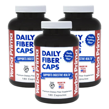 Capsulas Diarias De Fibra 180 Unidades Limpieza Colon Salud Intestinal