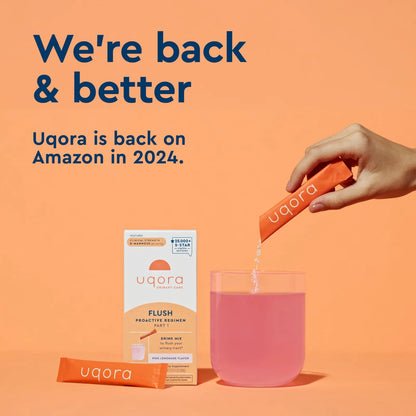 Flush Tracto Urinario Con D Manosa Vitamina C B6 Potasio Sabor Limonada Rosa 10 Sobres