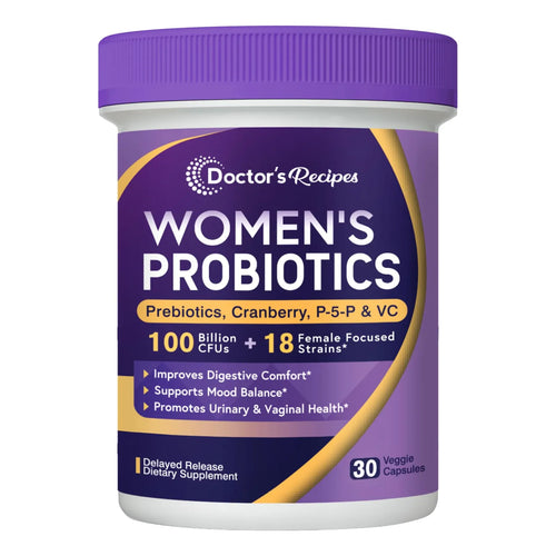 Probióticos Para Mujeres 100 Mil Millones UFC 18 Cepas Con Prebióticos Y Vitaminas