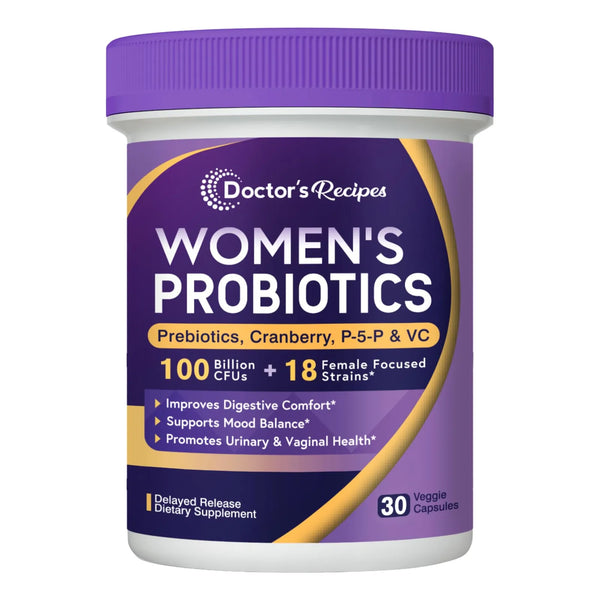 Probióticos Para Mujeres 100 Mil Millones UFC 18 Cepas Con Prebióticos Y Vitaminas