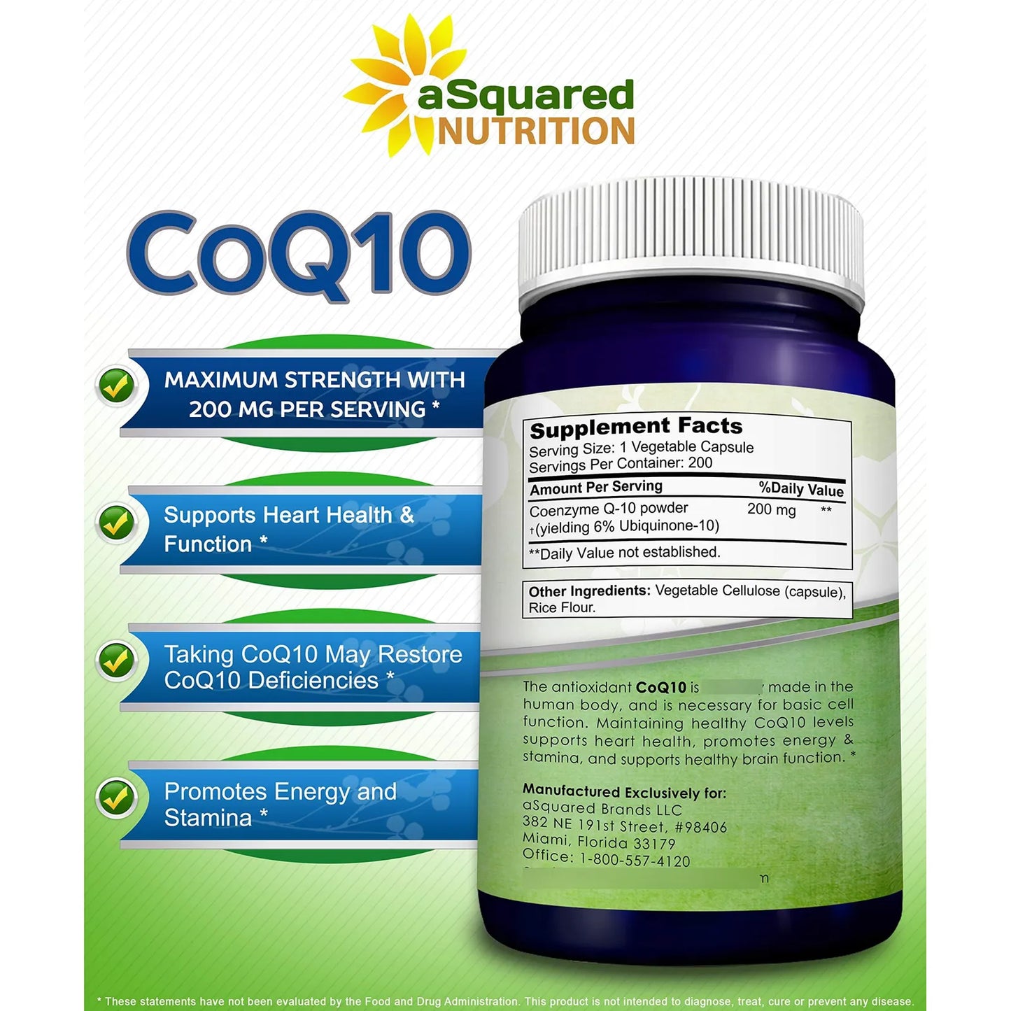 Capsulas De Coq10 200mg Alta Absorcion Antioxidante Energia Y Salud Cardiovascular