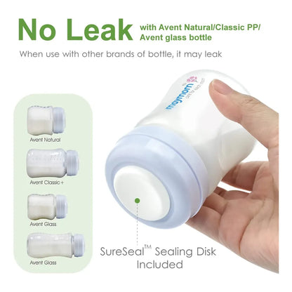Botella Recolección Leche Boca Ancha 6 Piezas Disco Sellado Compatible Con Spectra Avent