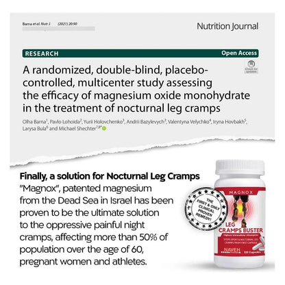Magnesio 380 Mg Leg Cramps Buster Suplemento Para Calambres Nocturnos Y Espasmos Musculares