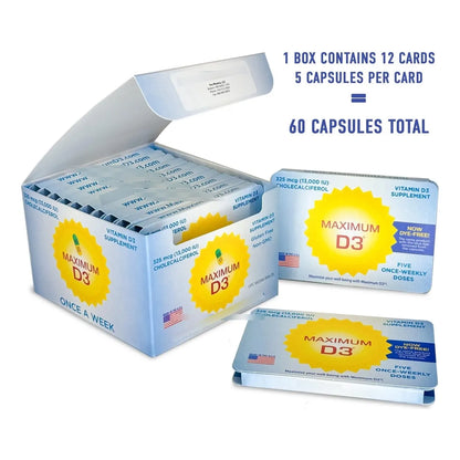Vitamina D3 13000 Ui 60 Cápsulas Suministro Semanal 60 Semanas