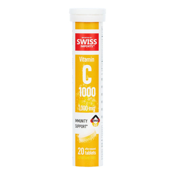 Vitamina C Efervescente 1000 Mg 120 Tabletas Sabor Naranja