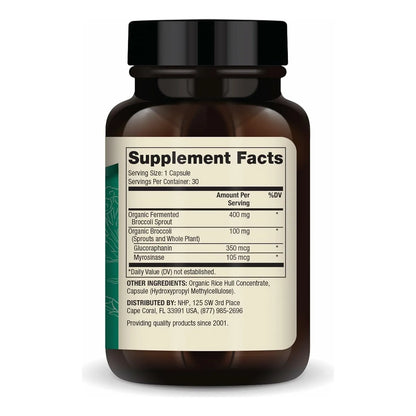 Brotes De Brócoli Fermentados Dr Mercola 30 Cápsulas Suplemento Detox