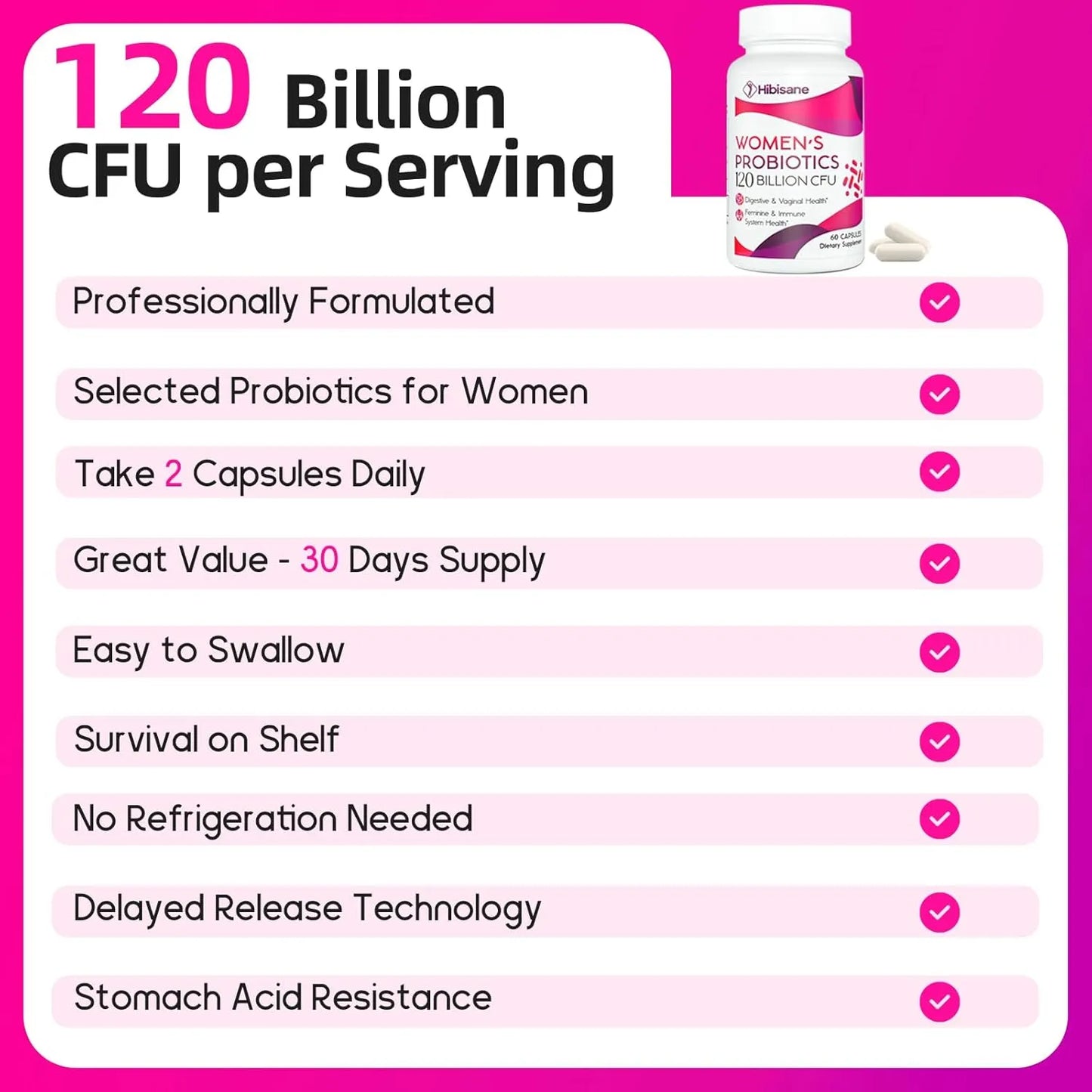 Complemento Menopausia Mujer 120 Millones Ufc Probiótico Alivia Sofocos Salud Intestinal