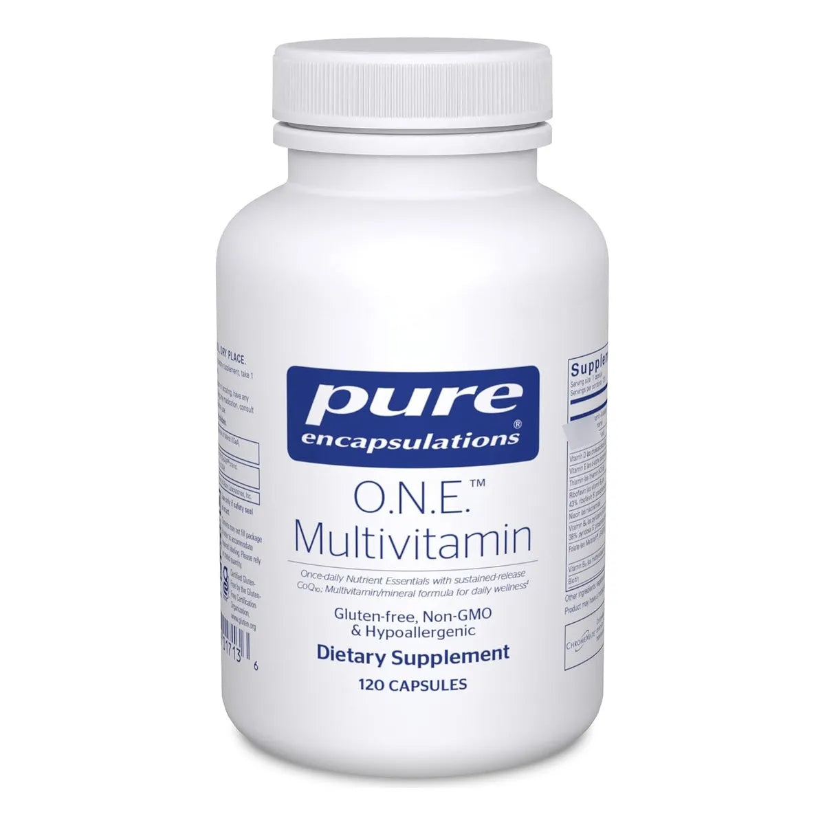Multivitaminico Hipoalergenico Una Toma Diaria Liberacion Sostenida Con Coq10 120 Capsulas
