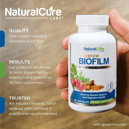 Complejo Biofilm 60 Capsulas Salud Intestinal Digestión Vegano Eeuu