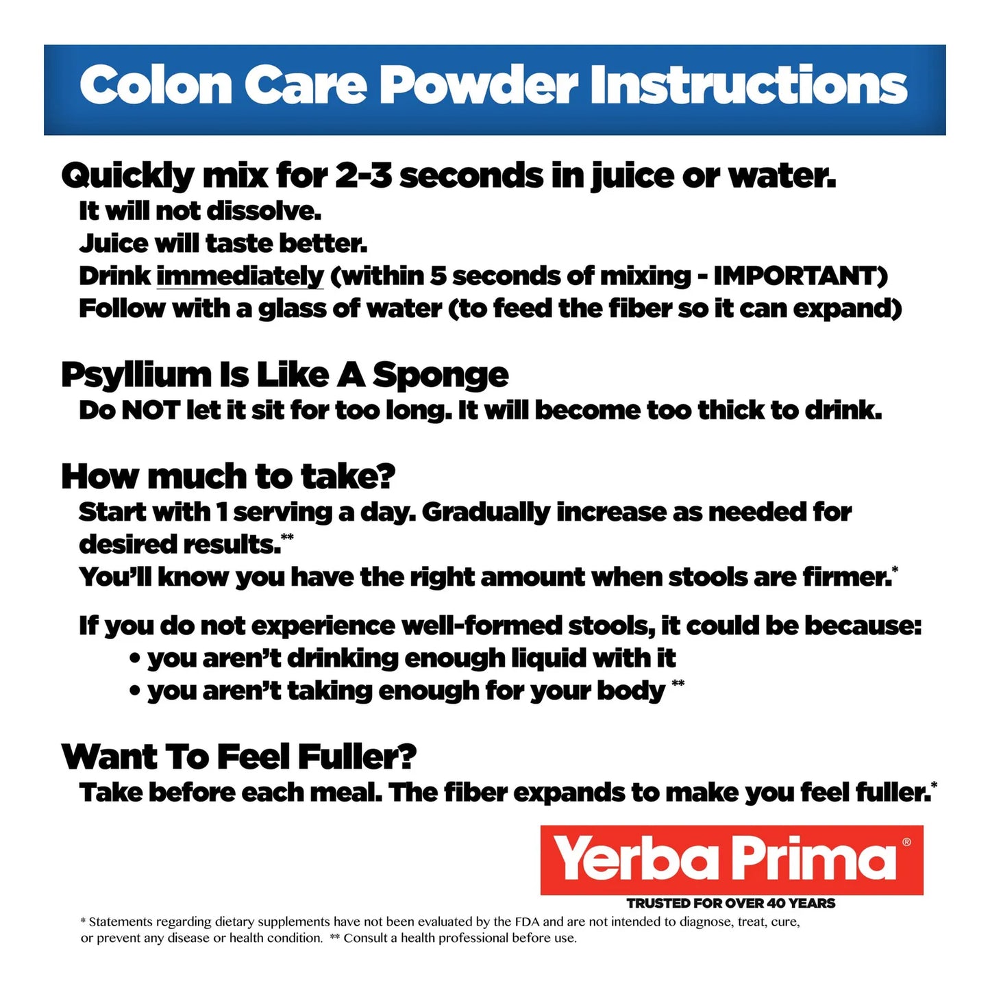 Fórmula Prebiótica En Polvo Para Colon 340g Fibra Psyllium FOS Sin Gluten Vegano