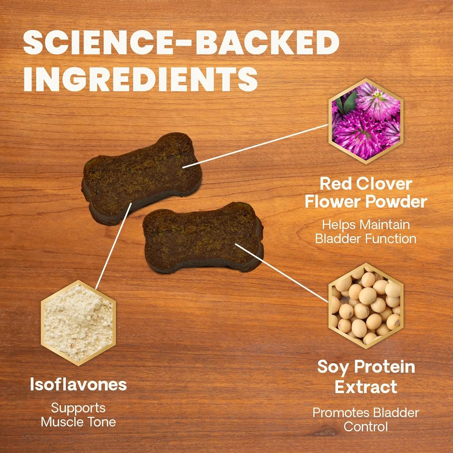 Masticables Para Perros VetriScience Apoyo Vejiga Antioxidant Control Incontinencia