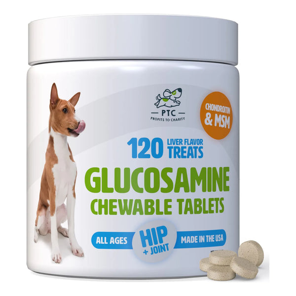 Golosinas Masticables De Glucosamina Para Perros Con Condroitina Y MSM - 120 Unidades
