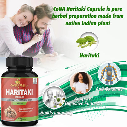 Capsulas Organicas De Haritaki 2250 Mg Rejuvenecimiento Digestión Vegano Sin Gluten