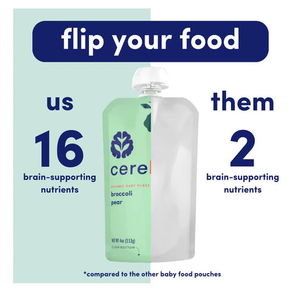 Bolsas Orgánicas De Verduras Para Bebés 113g 16 Nutrientes Cerebelly