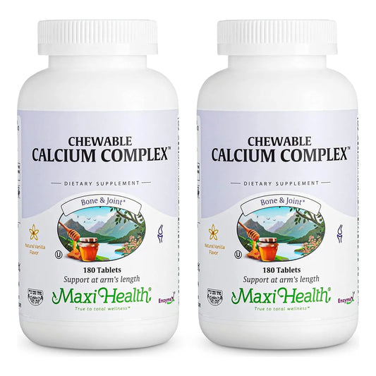 Complejo Masticable De Calcio 1000 Mg Con Vitamina D3 1000 U Soporte Huesos Y Dientes 180 Tabletas
