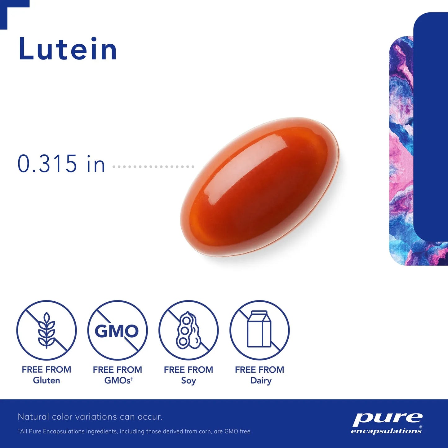 Pure Encapsulations Luteina 20 Mg 120 Capsulas Soporte Antioxidante Vision