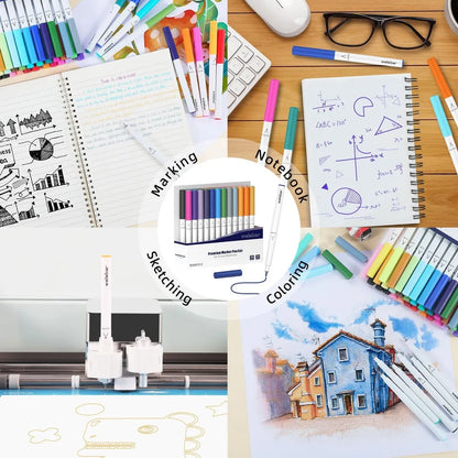 Welebar 1.0 Tip Pen Set 36 Rotuladores Punta Fina Para Cricut Maker 3 Maker Explore Air 2