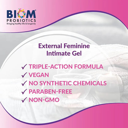 Gel Externo Vaginal VagiBiom Con Acido Hialuronico Y Glutation Hidrata Y Aclara