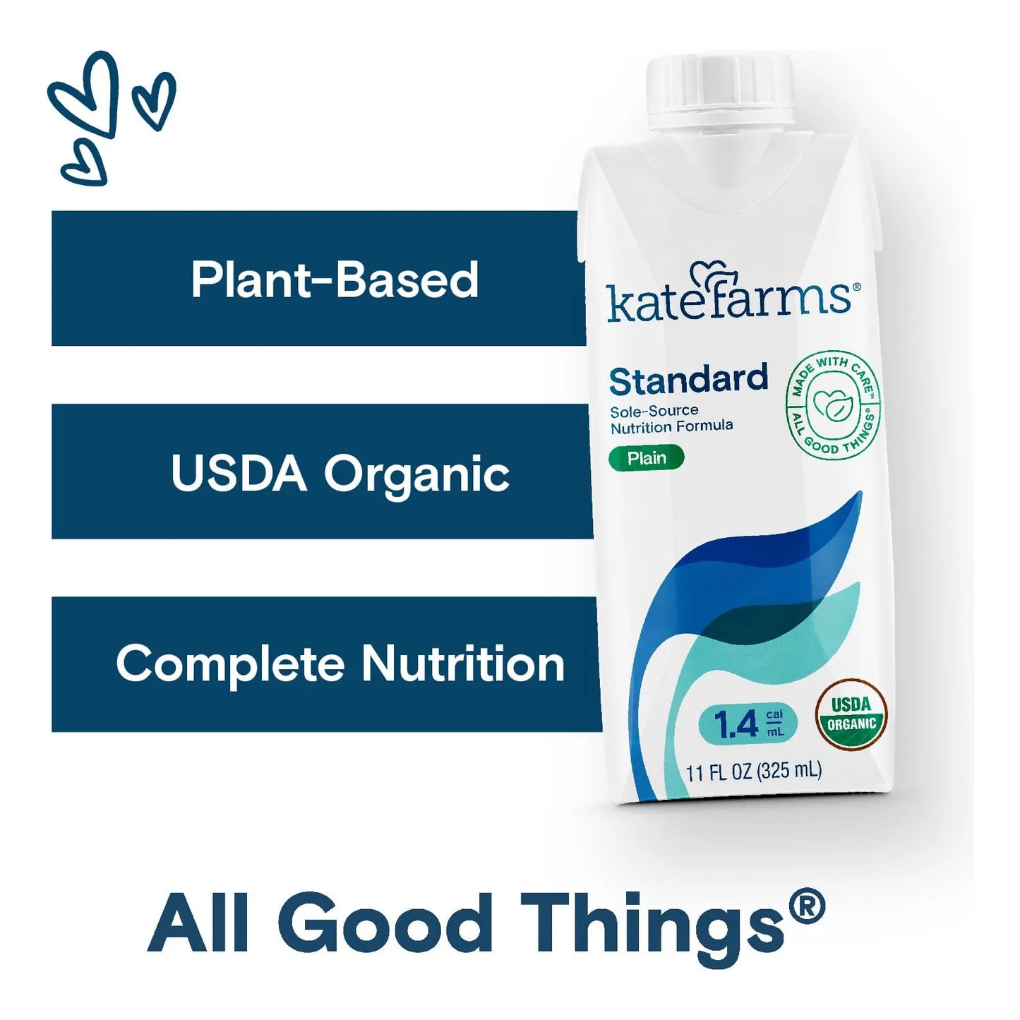 Batido Nutricional Orgánico KATE FARMS Alto En Calorías Y Proteínas 330 Ml