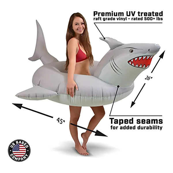 Flotador Hinchable Tiburón Gofloats Para Piscina Playa Fiestas