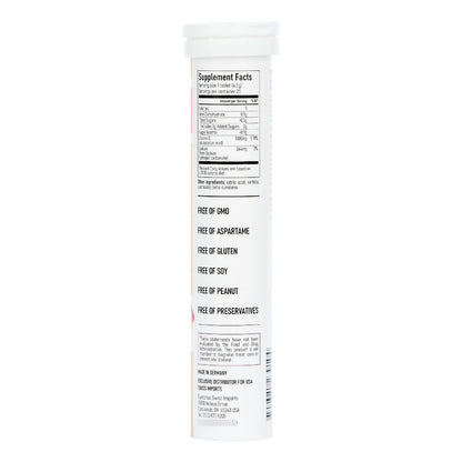 Vitamina C Efervescente 1000 Mg 120 Tabletas Sabor Naranja