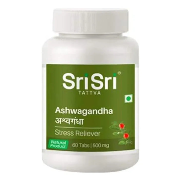 Ashwagandha 500mg Tabletas Sri Sri Tattva Kaxilu Energía Antiestrés - Imagen 1