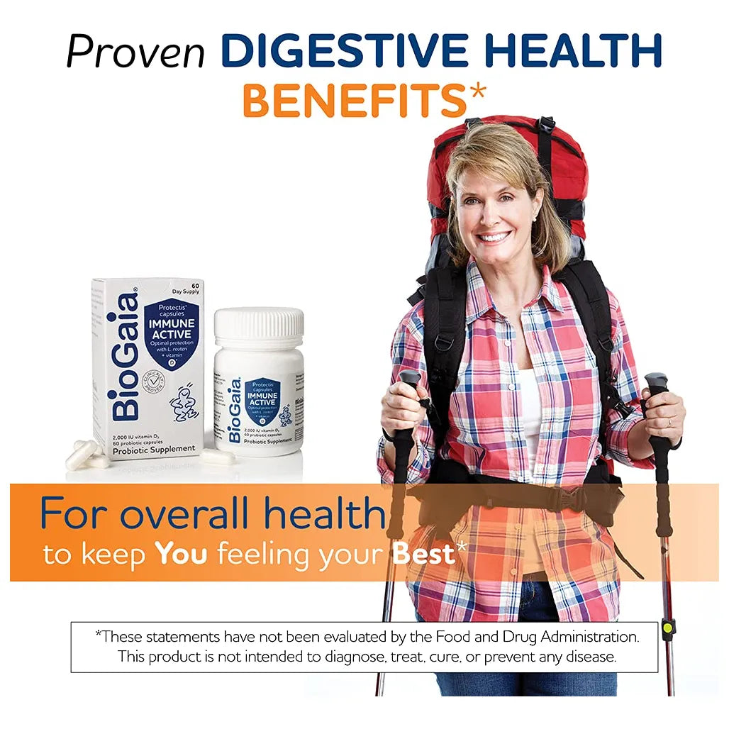 Protectis Immune Active Probiótico Con Vitamina D 60 Cápsulas Salud Inmunológica Digestiva