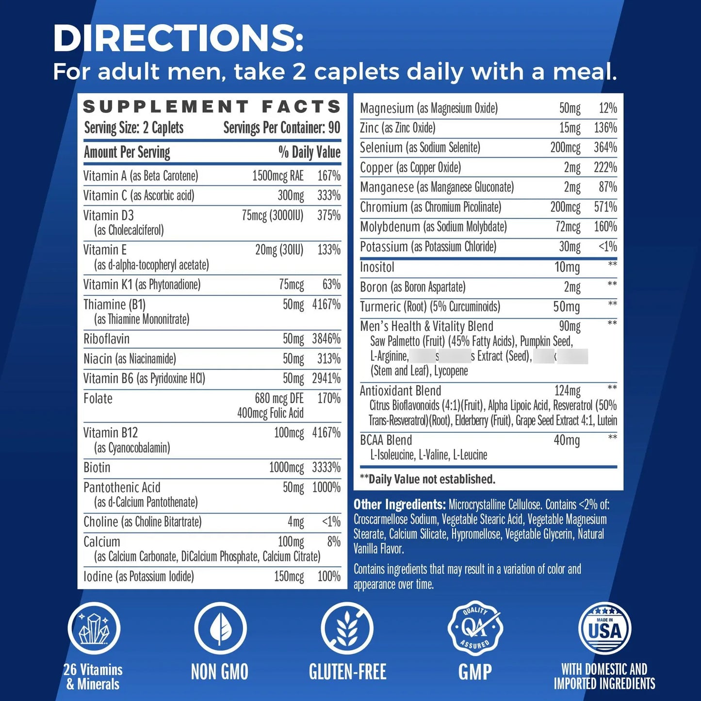 Multivitamínico Ultra 360 Para Hombres Con Hierbas Antioxidantes Energía Y Rendimiento