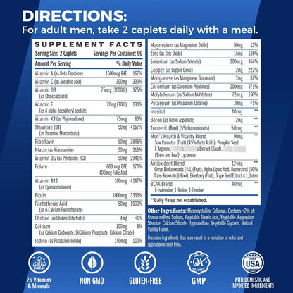 Multivitamínico Ultra 360 Para Hombres Con Hierbas Antioxidantes Energía Y Rendimiento