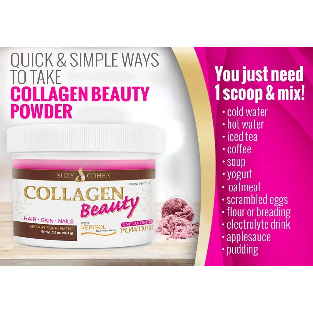 Collagen Beauty Powder Polvo De Colageno Tipo I Y Iii Para Piel Cabello Y Uñas