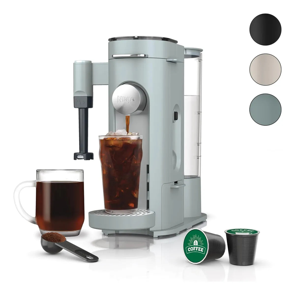Cafetera Una Porcion Con Espumador 180 A 720 Ml Cafe Perfecto En Minutos