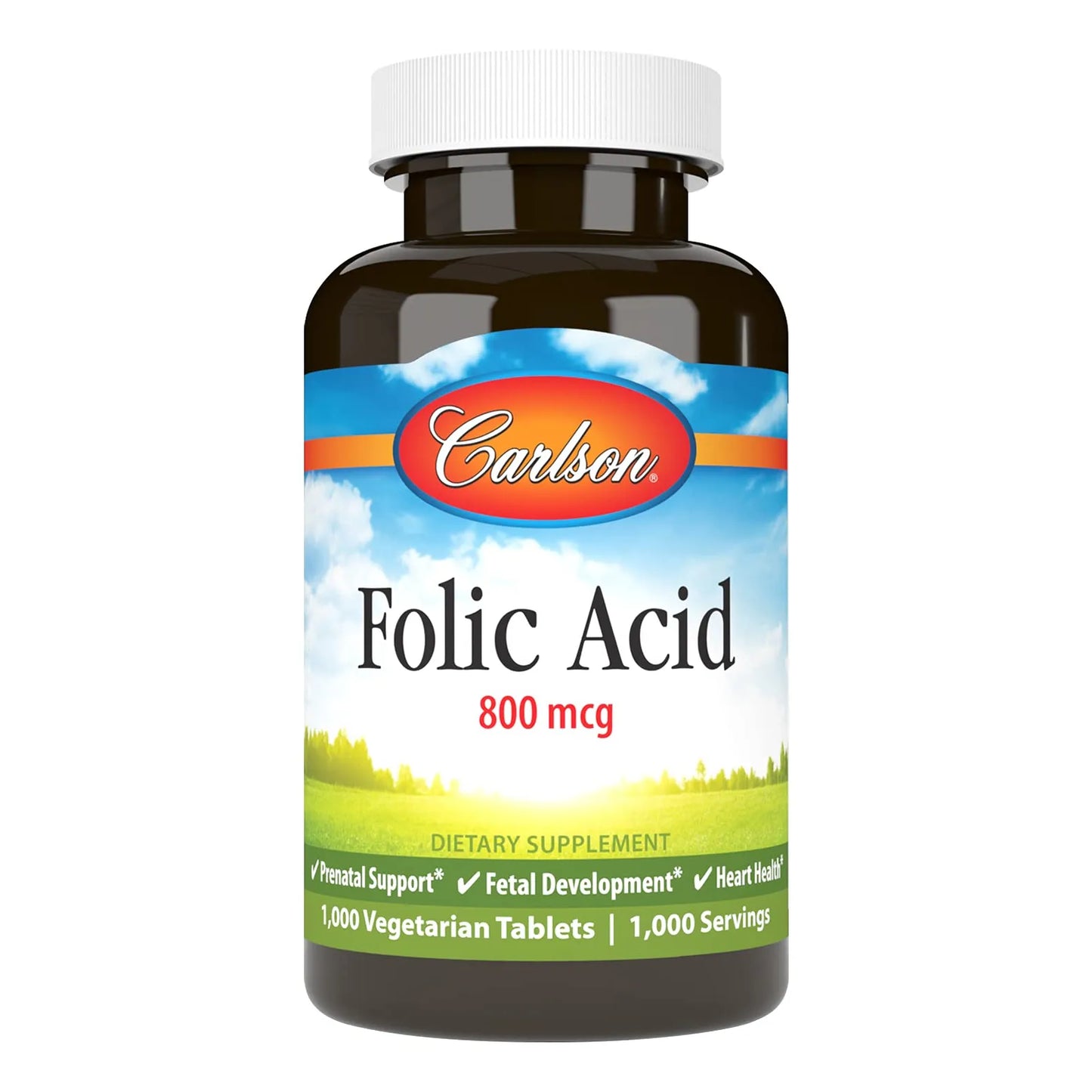 Ácido Fólico 800 Mcg Apoyo Prenatal 1000 Tabletas