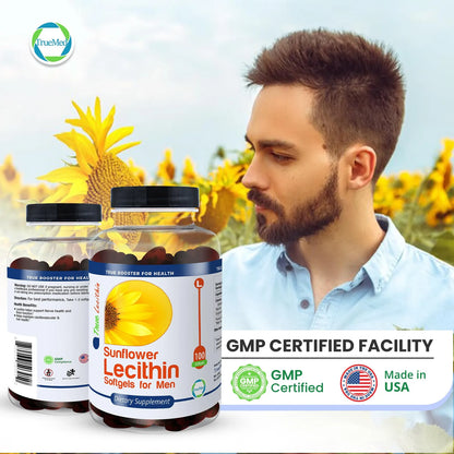 Lecitina De Girasol 1200 Mg 100 Geles Blandos Soporte Cerebral Y Hepático