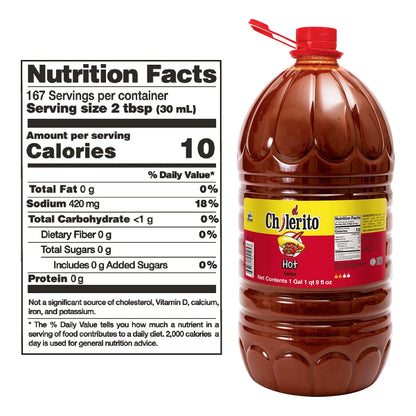 Salsa Picante El Chilerito 5L Ideal Para Aperitivos Bebidas Y Comidas