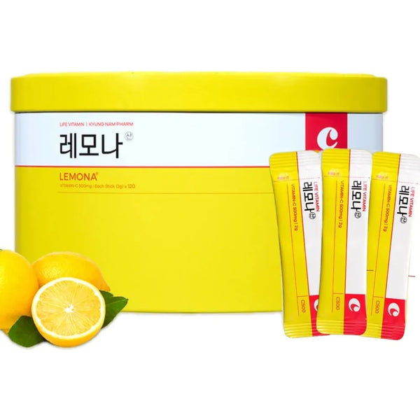 LEMONA Vitamina C 500 Mg 120 Barras Sabor Limón Refuerzo Inmunológico Y Energía