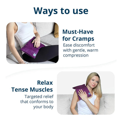 Almohadilla Termica Microondas Terapia Calor Y Frio Alivio Muscular Portatil