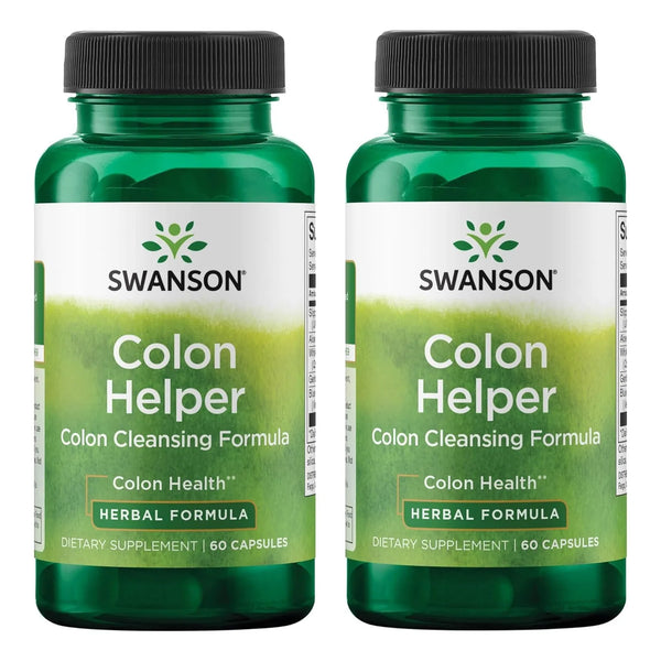 Swanson Colon Helper 60 Capsulas Salud Digestiva Vervaina Sello Dorado
