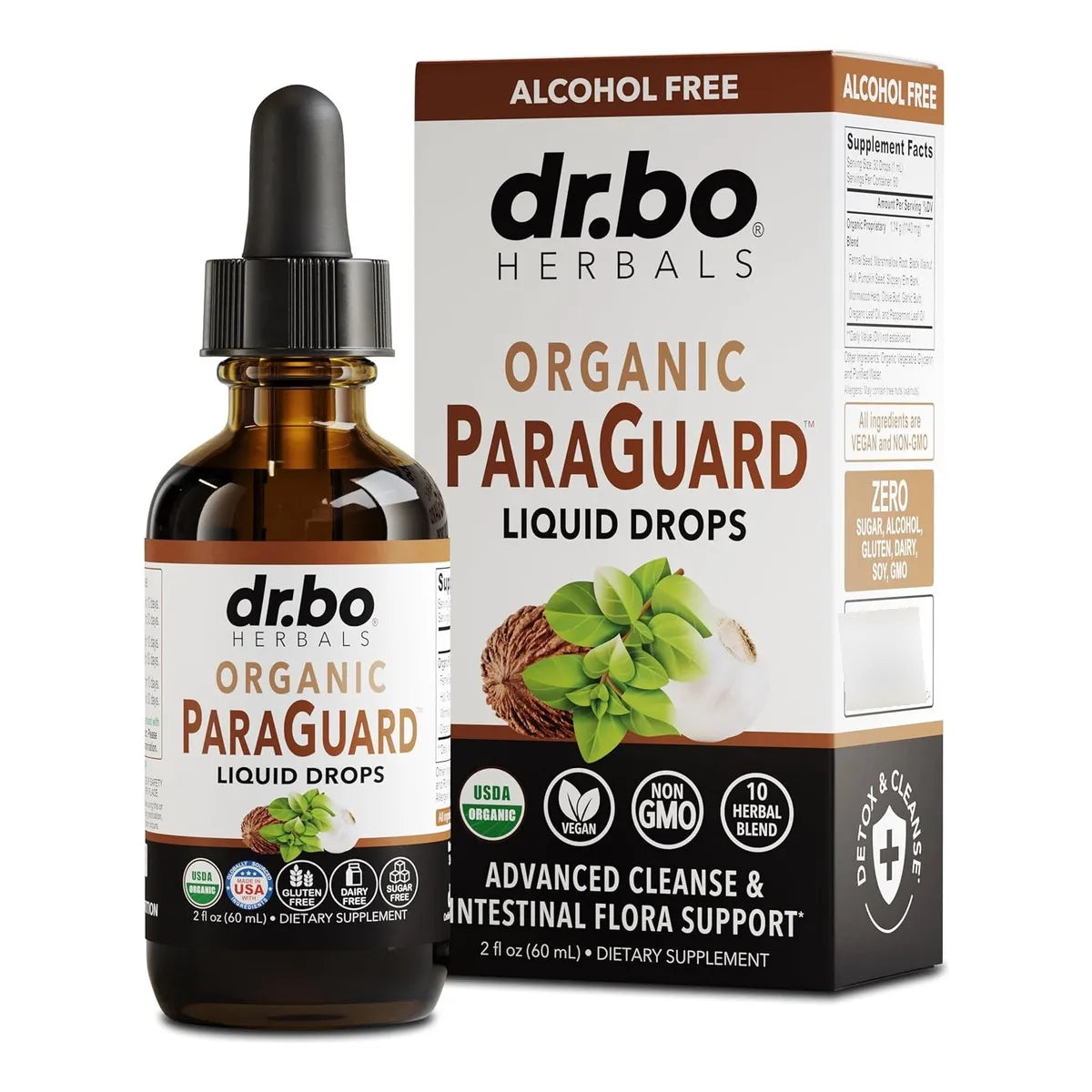 Liquido Organico Detox Intestinal Con Nuez Negra Y Ajenjo Limpiador Natural Para Digestión Y Flora Balance