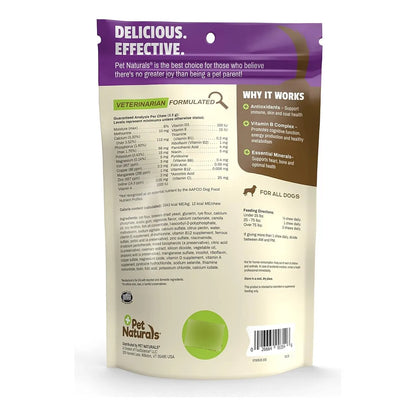Pet Naturals Daily Multi Perros Multivitaminico Canino 30 Masticables Sabor Vegetal