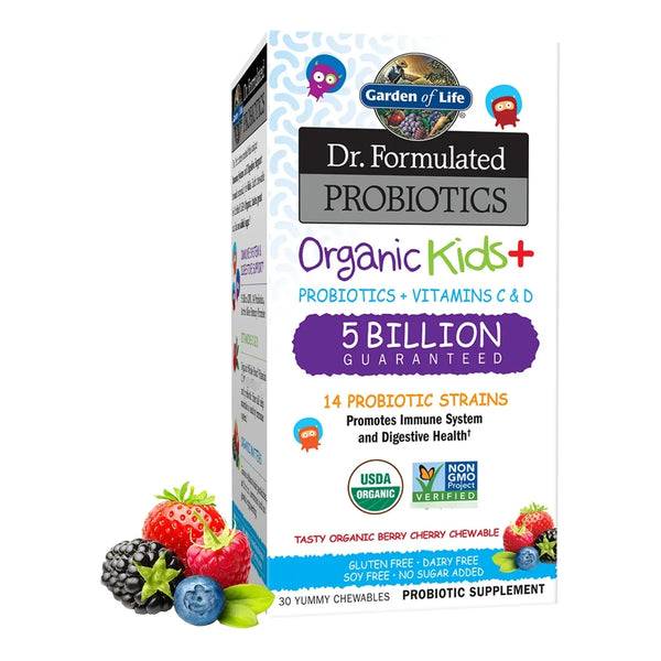 Probióticos Orgánicos Para Niños Sabor Sandía 60g Salud Digestiva E Inmunológica