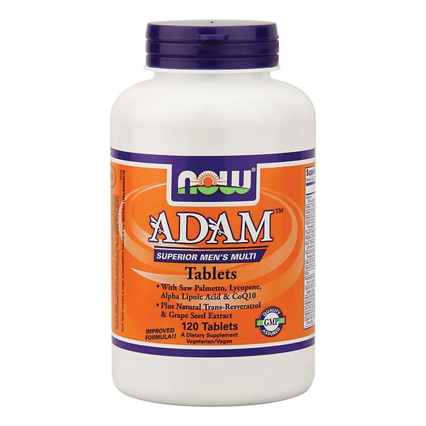 Now Foods ADAM Superior Vitamina Multiple Hombre 120 Tabletas Paquete Doble Energia Y Vitalidad