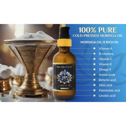 Aceite De Moringa Puro 100ml Con Oro Ormus Aroma Cuero Y Tabaco Dulce