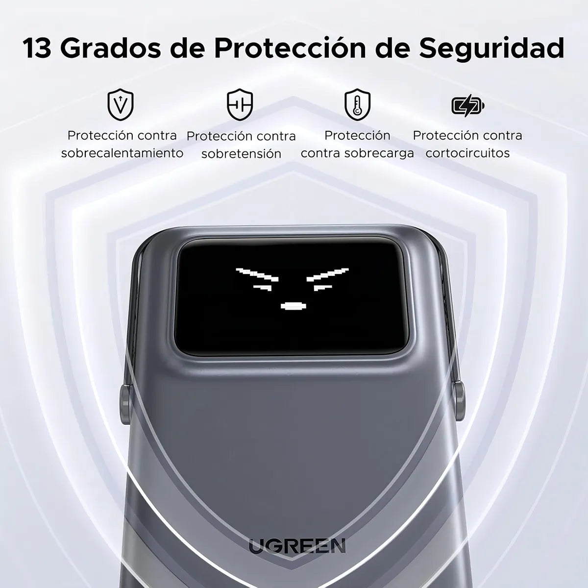 Ugreen Power Bank Inalámbrico 10000mah 20w Pd 7.5w Qi 45327 Color Plateado - Imagen 7