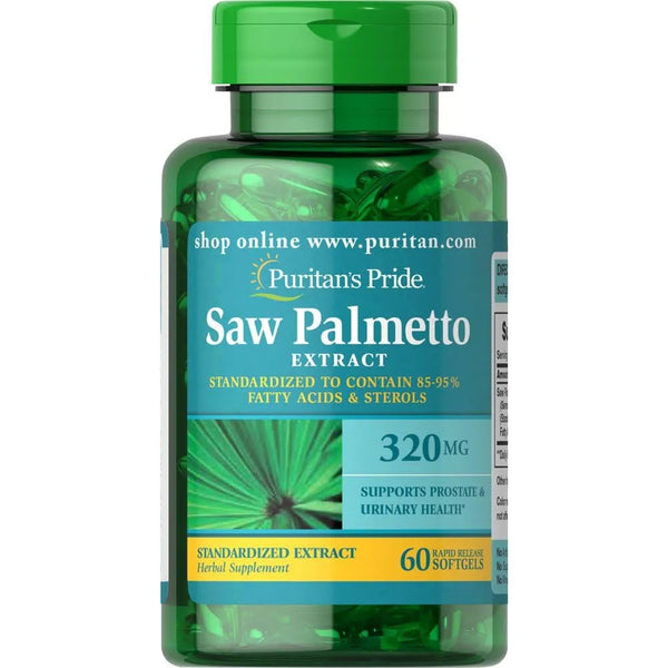 Extracto Saw Palmetto 320 Mg 60 Capsulas PuritanS Pride Salud Prostatica
