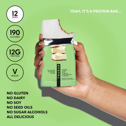 Barra De Proteína Vegana Batida Lima Clave Alta Fibra Baja En Grasa