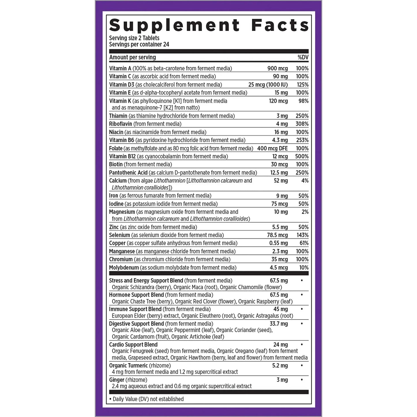 Multivitaminas Every Woman 30 Comprimidos Energía Y Bienestar