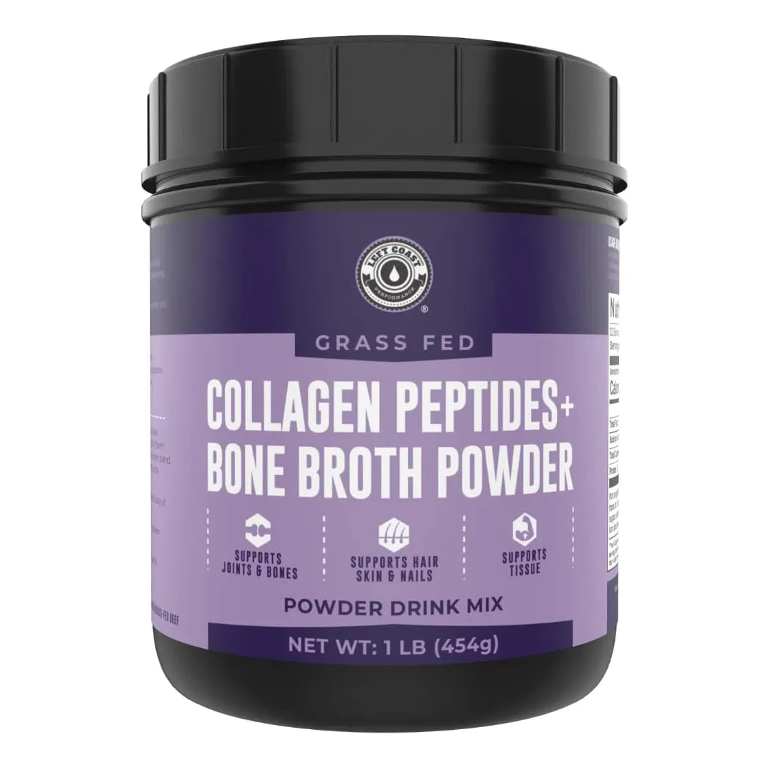 Polvo De Caldo De Huesos Con Colágeno Hidrolizado 454g Salud Articular Y Piel Radiante